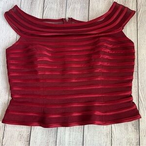 JS Collections Red Evening Party Top 14
